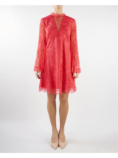 Short dress in pleated lace Twinset TWIN SET | abito en | TP2693453